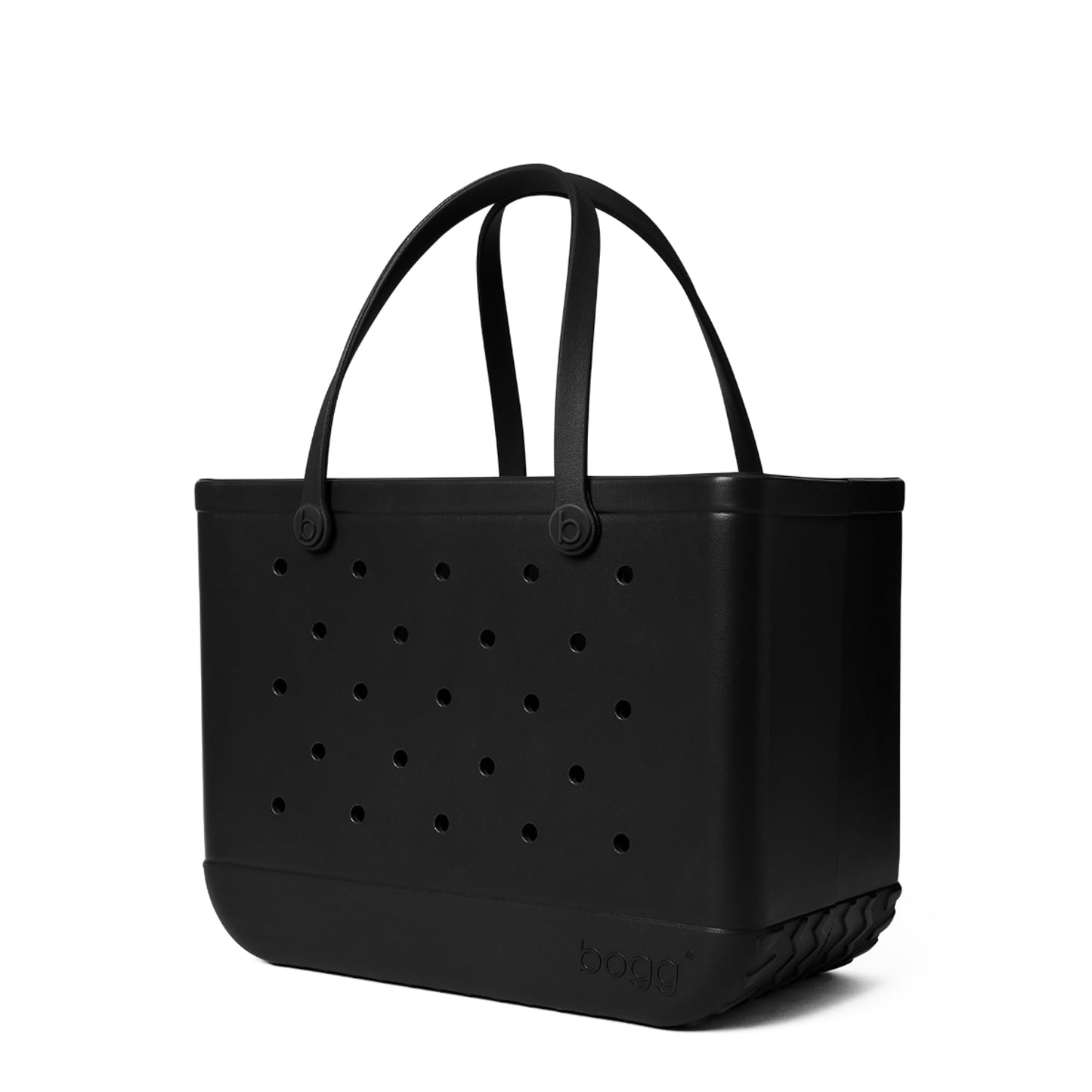 BOGG BAG - Original, Large Tote - LBD Black - 19in L x 9in W x 14in H - Beach, Pool, Boat, Sports - All Purpose EVA - Lightweight, Washable, Durable