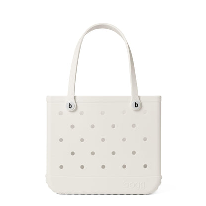 BOGG BAG - Medium Tote - Coconut, White Buttons - 15in L x 5in W x 12.5in H - Beach, Pool, Boat, Work, Sports - All Purpose EVA - Lightweight, Washable, Durable