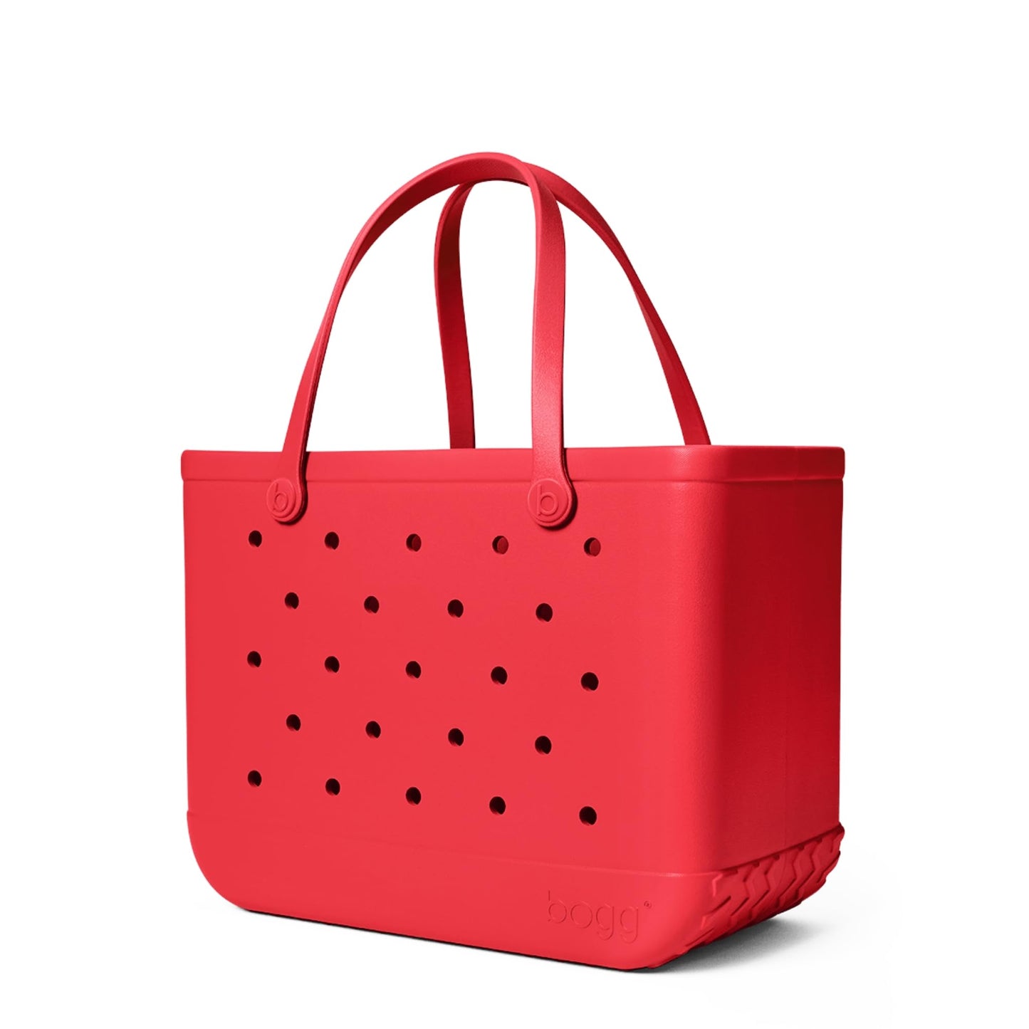BOGG BAG - Original, Large Tote - Off to the Races, Red - 19in L x 9in W x 14in H - Beach, Pool, Boat, Sports - All Purpose EVA - Lightweight, Washable, Durable