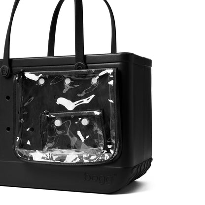 BOGG BAG - Original, Large Tote - LBD Black - 19in L x 9in W x 14in H - Beach, Pool, Boat, Sports - All Purpose EVA - Lightweight, Washable, Durable